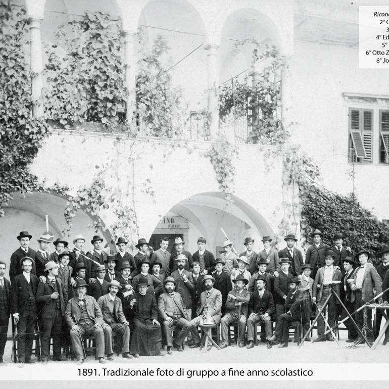 1891 Foto di Gruppo con Edmund Mach