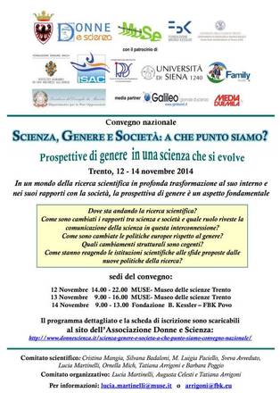 Scienza, genere e societa: a che punto siamo?