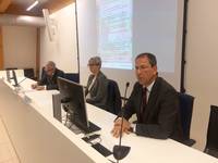 La conferenza - a dx DG Del Grosso Destreri ass Zanotelli e Walter Nicoletti