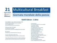 Giornata internazionale contro le discriminazioni razziali e Giornata mondiale della poesia