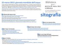Giornata mondiale dell'acqua