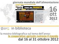16 ottobre 2012: Giornata mondiale dell'alimentazione