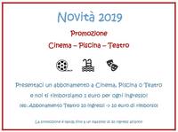 Abbonamenti Piscina - Cinema - Teatro