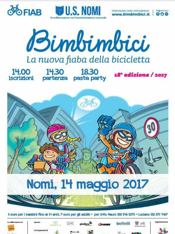Bimbinbici a Nomi - domenica 14 maggio 2017, a partire dalle ore 14.00