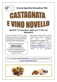 Castagnata e vino novello