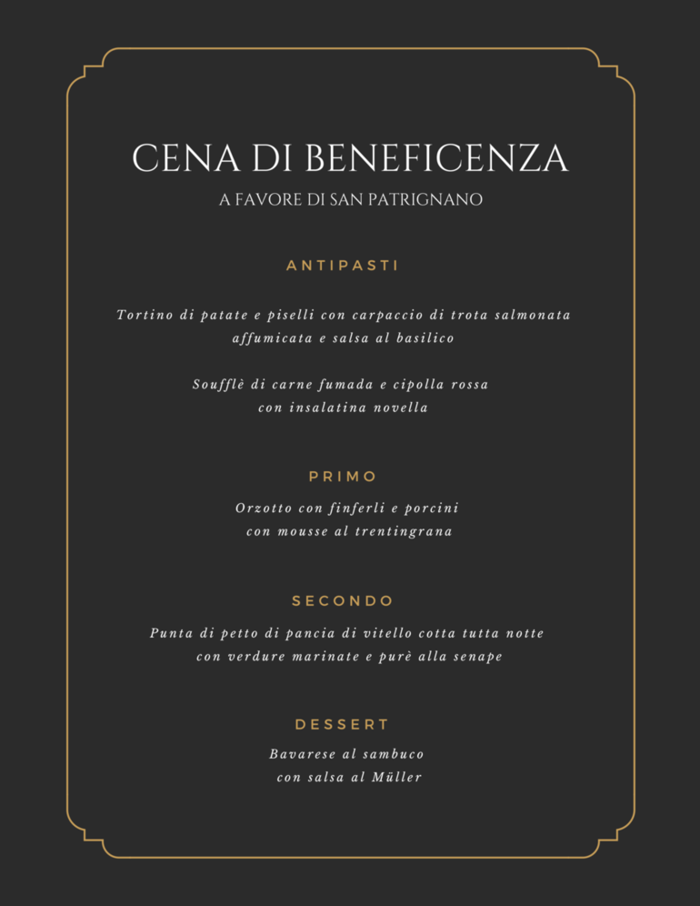 Cena San Patrignano