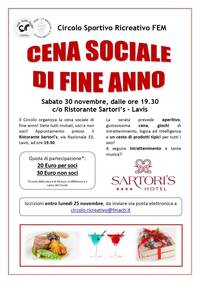Cena sociale di fine anno