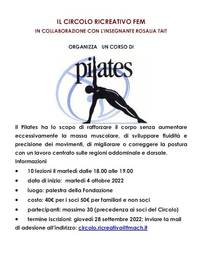 Corso di Pilates - autunno 2022