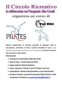 Corso di Pilates e Tai Chi - a partire da lunedì 9 gennaio 2017