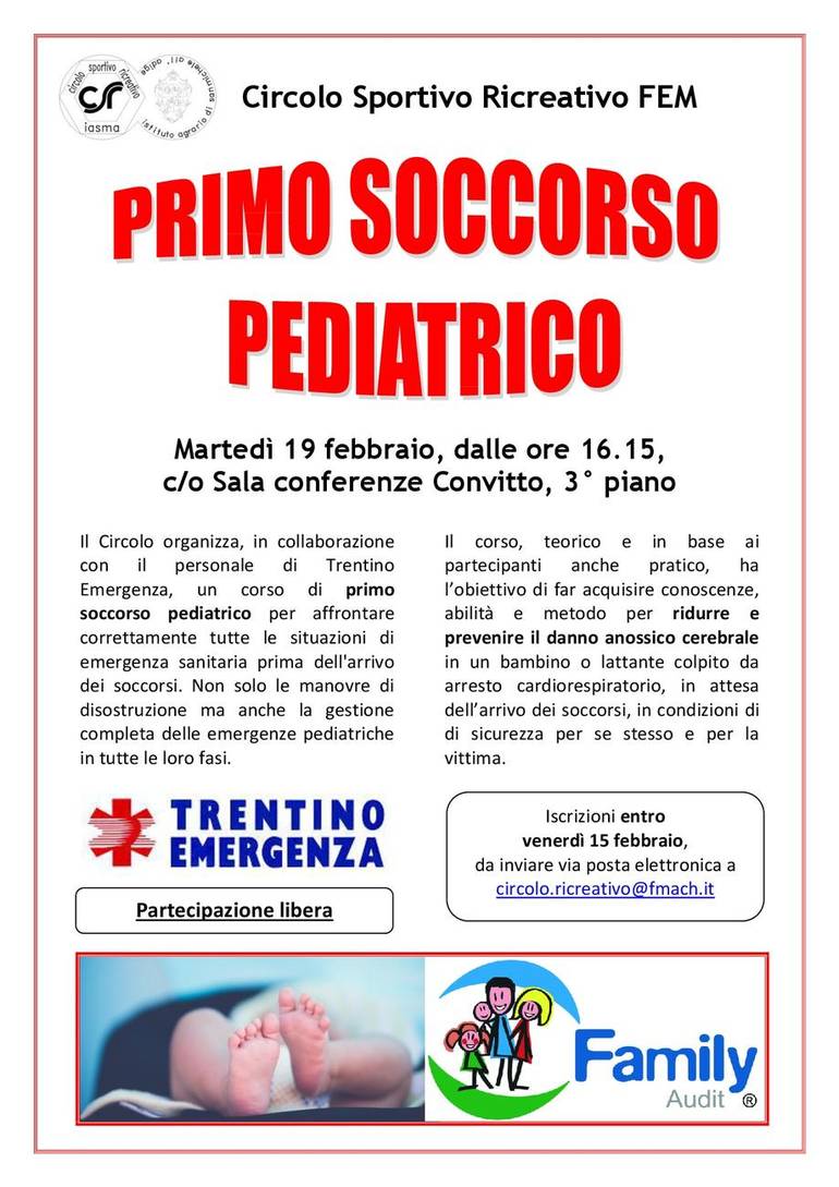 Corso di Primo Soccorso Pediatrico