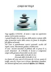 Corso di Yoga - a partire da mercoledì 24 febbraio 2016