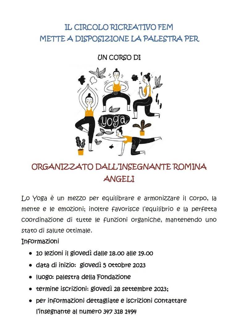 Corso di yoga