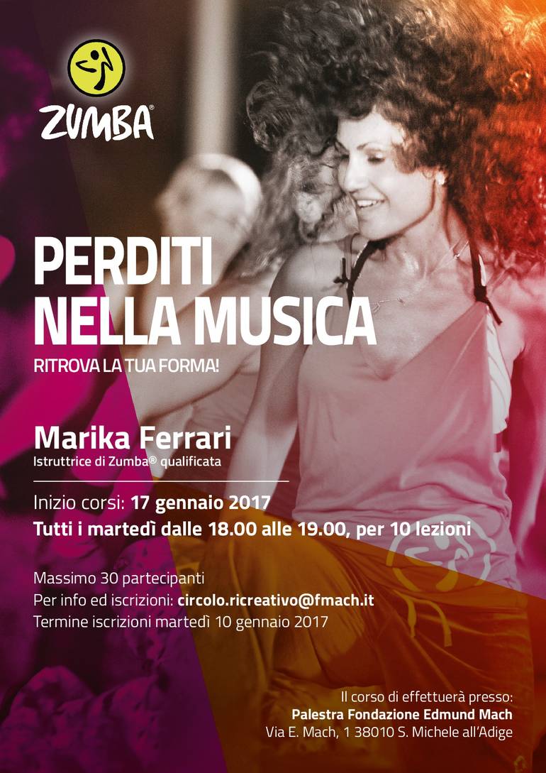 Corso di Zumba - a partire da martedì 17 gennaio 2017