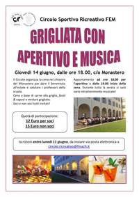 Grigliata con aperitivo e musica