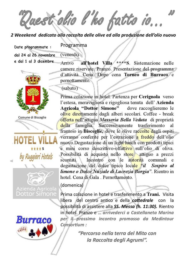 Quest’olio l’ho fatto io... - Bisceglie (Puglia), 24-26 novembre 2017