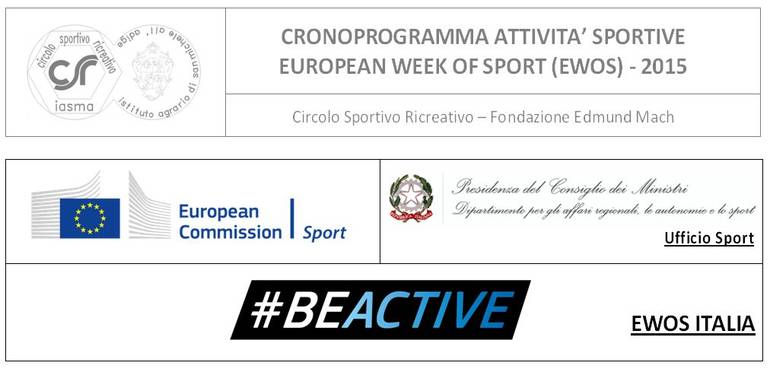 Settimana europea dello sport - 7-13 settembre 2015