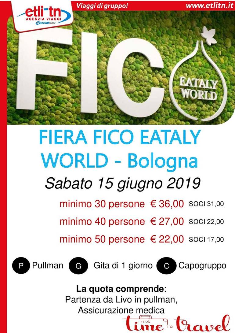 Visita alla fiera Fico EATALY WORLD - sabato 15 giugno 2019 a Bologna