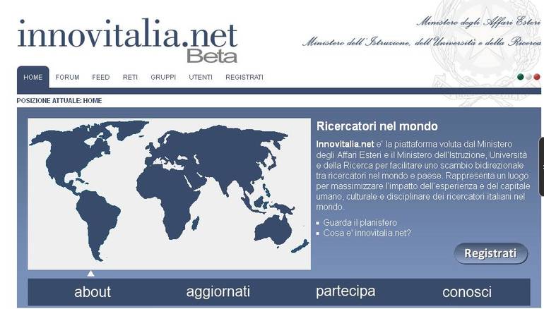 Innovitalia.net - Ricercatori nel mondo  